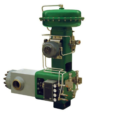 Druck- / Durchflussregelung mit Fisher 1052/2052 Aktor und DVC6200 3610J Ventil Positionierer