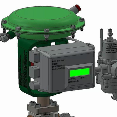 Druck- / Durchflusssteuerungsschleife mit Fisher-Steuerung ET/EZ und 657/667 Pneumatische Aktoren DVC6200 Ventilpositionierer