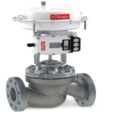 Druckminderung Regulierungsrutschen sind mit Flowserve Steuerklappen Aktuator Logix 3800MD Positioner ausgestattet