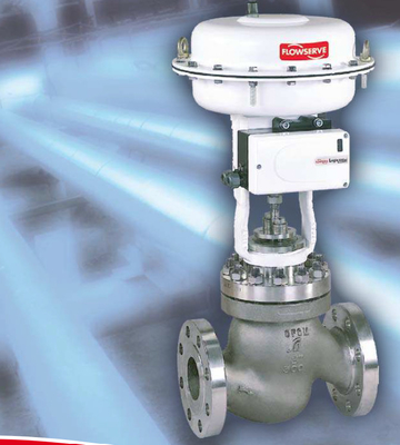 Drucksenkende und Überhitzungsstation mit Flowserve-Ventil-Aktor und Flowserve-Ventil-Positionierer 520md Logix