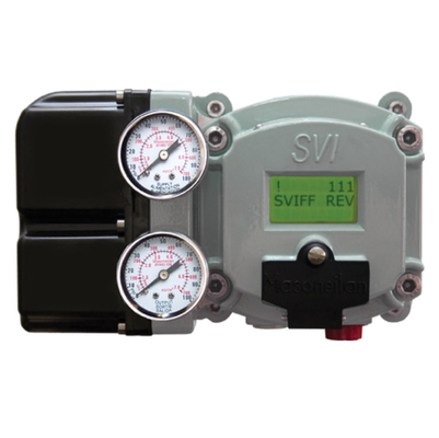 Edelstahl Kontrollventil verwendet Masoneilan SVI2-21123121 Ventil Positionierer und Fisher SR5 Sanitäre Regulator