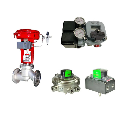 China Steuerventil mit Masoneilan SVI2-21113121 Ventil Positionierer und Emerson Asco L339 Universal Solenoidventil
