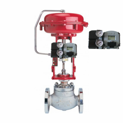 China Steuerventil mit Masoneilan SVI2-21113121 Ventil Positionierer und Emerson Asco L339 Universal Solenoidventil