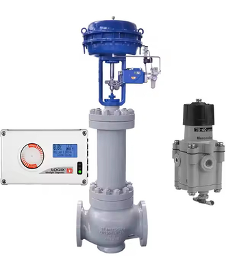 Pneumatisches Steuerventil mit Flowserve Logix 520MD Positionierer für die Ventilkontrolle Smart Digital Flowserve Ventilpositionierer