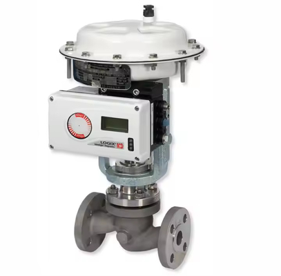 Pneumatisches Steuerventil mit Flowserve Logix 520MD Positionierer für die Ventilkontrolle Smart Digital Flowserve Ventilpositionierer