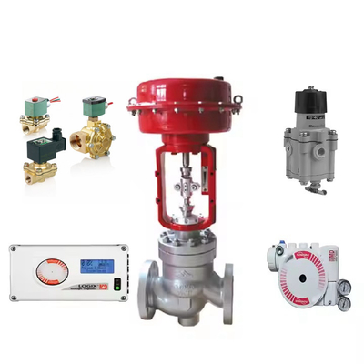 Durchflussregelungsventil mit Flowserve 3200MD Ventilpositionierer ASCO Solenoidventil