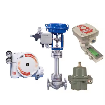 Ventil-Stellwerk Flowserve 3200MD mit Filter-Regler des Regelventil-und ASCO 551 Magnetventil-67CFR