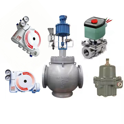 Flowserve Foxboro Ventil Positioner 3200MD mit Schmetterlings-Steuerventil und 67CFR Filter Regulator ASCO Solenoidventil