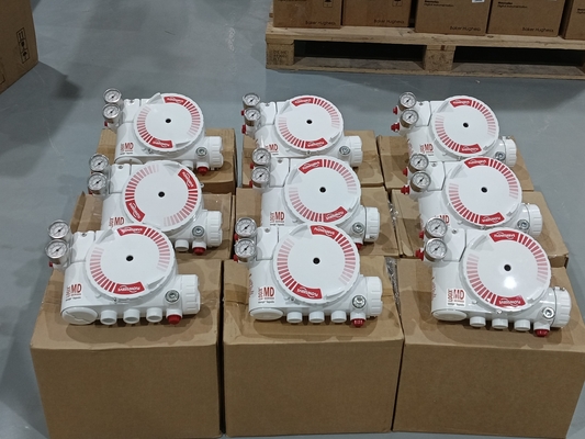 Flowserve Foxboro Ventil Positioner 3200MD mit Schmetterlings-Steuerventil und 67CFR Filter Regulator ASCO Solenoidventil