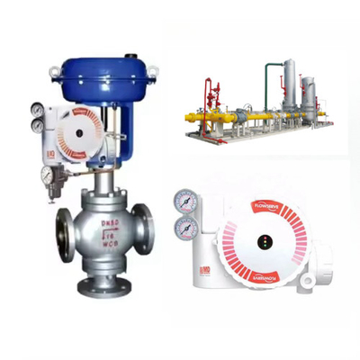 Pneumatisches Steuerventil mit Flowser-Ve-Positionierer Logix 3200 Serie und Burkert Solenoidventile
