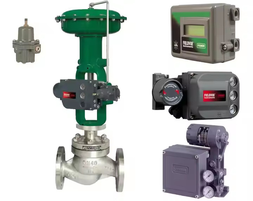 Zulieferer Lager chinesische Ventilteile mit Fisher Ventil Positioner und ASCO 210 Solenoidventil und 78-40 Filter Druckregler