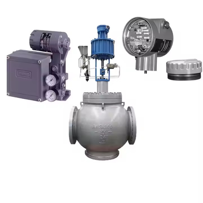 Durchflussregelungsventil mit 4211 Positioner-Sender und Fisher 3582i Ventil Pisitoner und Neles ND9000