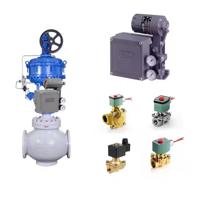 Pneumatisches Steuerventil mit Fisher 3582i Elektropneumatischem Positionierer und ASCO-Solenoidventilen