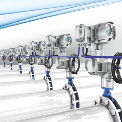 Druck-/Durchflussregelung Skid mit Auma elektrischem Aktor SA/SQ und Mehrdrehgetriebe GK/GST/GHT