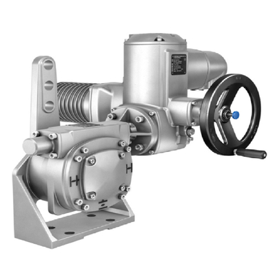 Druck-/Durchflussregelung Skid mit Auma elektrischem Aktor SA/SQ und Mehrdrehgetriebe GK/GST/GHT