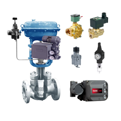 Chinesisches Steuerventil mit Fisher 3582i DVC6200 DVC2000 DVC510si intelligenter Ventilpositionierer und ASCO-Solenoidventil ausgestattet