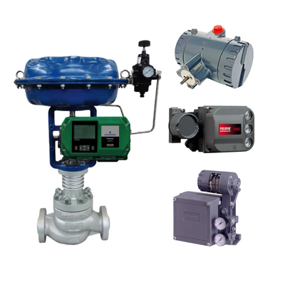 Chinesisches Steuerventil mit Fisher DVC6200 DVC2000 DVC7k DVC510si intelligenten Ventilpositionierer und ASCO-Solenoidventil ausgestattet