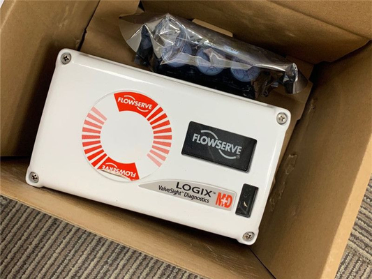 Pneumatisches Steuerventil Linear mit Flowserve LOGIX 520MD DIGITAL HART VALVE POSITIONER und ASCO Solenoidventil auf Lager