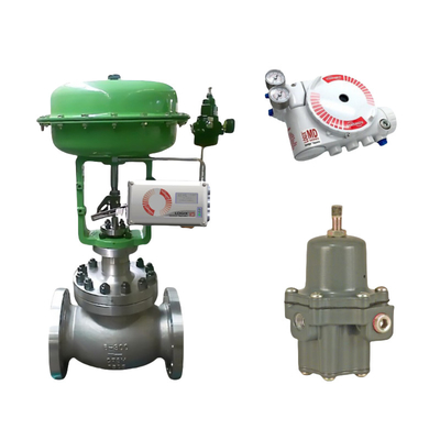 Pneumatisches Steuerventil Linear mit Flowserve LOGIX 520MD DIGITAL HART VALVE POSITIONER und ASCO Solenoidventil auf Lager