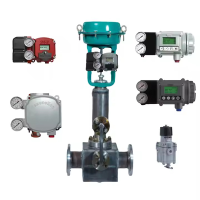 Das berühmte pneumatische Steuerventil Chinas mit Masoneilan SVI2-21123121 Positioner und Burkert 5404 Solenoioidventil