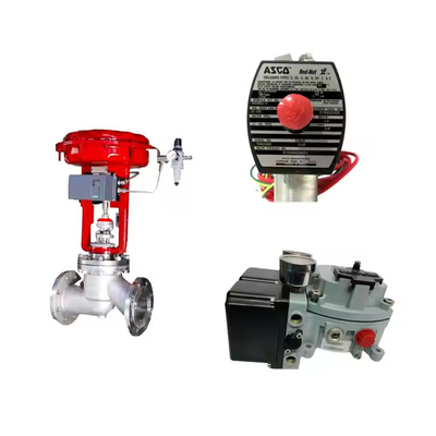 China Steuerventil mit Masoneilan SVI2-21113121 Ventil Positionierer und Emerson Asco L339 Serie Universal Solenoidventil
