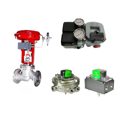 China Steuerventil mit Masoneilan SVI2-21113121 Ventil Positionierer und Emerson Asco L339 Serie Universal Solenoidventil