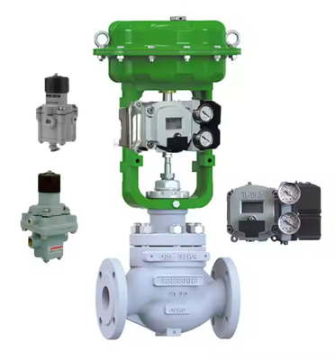 Chinesische Marke Butterfly Ein-Ausventil mit Masoneilan SVI2-21113111 und TS700 Korea Valve Positioner Hersteller Tissin