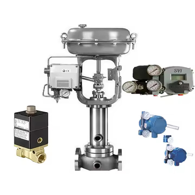 Chinesisches Steuerventil mit Masoneilan SVI2 SVI II Digitale Ventilpositionierer mit Booster B200/B400 mit Solenoidventil Asco