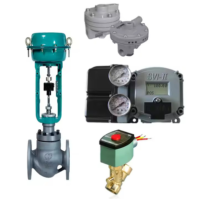 Chinesisches Steuerventil mit Masoneilan SVI2 SVI II Digitale Ventilpositionierer mit Booster B200/B400 mit Solenoidventil Asco