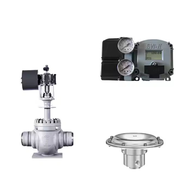 Pneumatisches Steuerventil mit Masoneilan SVI2-21123111 Positionierer und Fisher T205B Druckregelventil