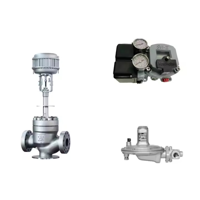 Pneumatisches Steuerventil mit Masoneilan SVI2-21123111 Positionierer und Fisher T205B Druckregelventil
