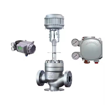 Chinesisches Pneumatisches Steuerventil mit Masoneilan SVI2-21123121 Ventilpositionierer und ASCO Solenoidventil Lager Lieferant