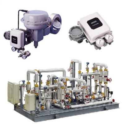 Druck- / Durchflussregelung Skid KOSO 710E/720E Schmetterlingsventil und 6500RA Pneumatischer Aktor und EPB811 Ventil Positionierer Set