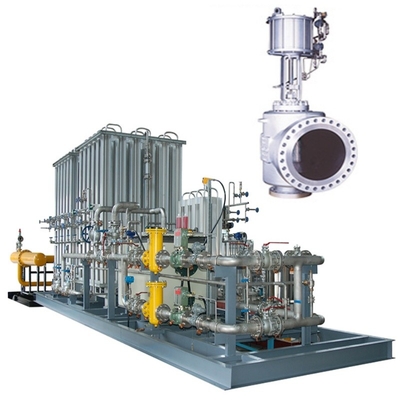 Durchflussregelungsventil-Skid ausgestattet mit KOSO-Ventilen 500M/500D und 5200LA/6300LA Pneumatische Aktoren EP800 Ventilpositionierer