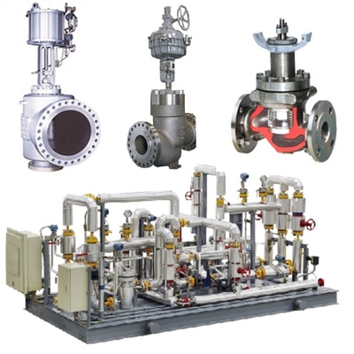 Durchflussregelungsventil-Skid ausgestattet mit KOSO-Ventilen 500M/500D und 5200LA/6300LA Pneumatische Aktoren EP800 Ventilpositionierer