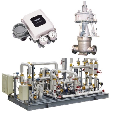 Durchflusssteuerventil Schieben und KOSO 400H Steuerventil 5200LA/6100LA Pneumatischer Aktor EP800 Positionierer CL420/CL523 Sperrventil