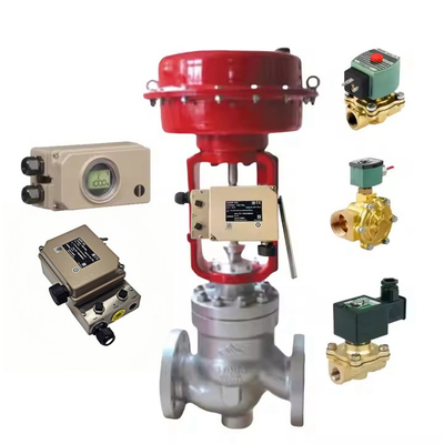 Asco-Solenoidventile und Samson 4763 Positionierer für Samson-Flussregelventile