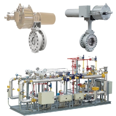 Druck- und Strömungssteuerungsschleifer mit Samson 43-Serie-Pneumatischen Schmetterlingsventilen zusammen mit 3730-Ventilpositionern