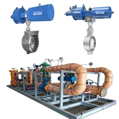 Druck- und Strömungssteuerungsschleifer mit Samson 43-Serie-Pneumatischen Schmetterlingsventilen zusammen mit 3730-Ventilpositionern