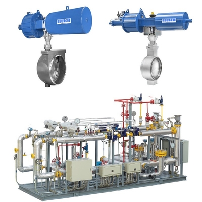 Druck- und Strömungssteuerungsschleifer mit Samson 43-Serie-Pneumatischen Schmetterlingsventilen zusammen mit 3730-Ventilpositionern