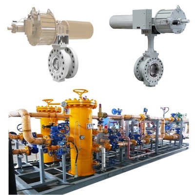 Druck- und Strömungssteuerungsschleifer mit Samson 43-Serie-Pneumatischen Schmetterlingsventilen zusammen mit 3730-Ventilpositionern