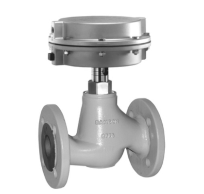 Samson 3222 Ventil, gepaart mit 3271/3277 Pneumatischer Aktor Inlands produzierte Positionierer