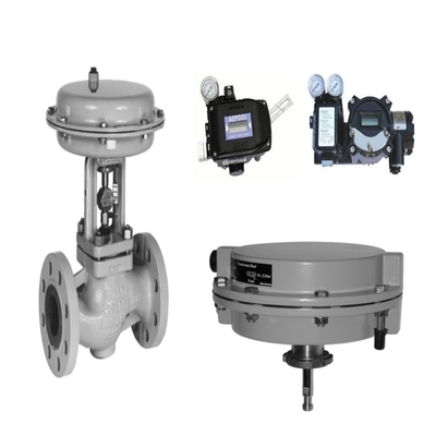 Samson 3241 Kugelventil und 3271 Pneumatischer Aktor, ausgestattet mit inländisch produziertem Ventilpositionierer