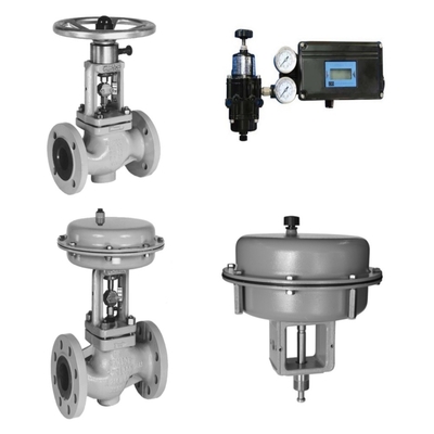 Samson 3241 Kugelventil und 3271 Pneumatischer Aktor, ausgestattet mit inländisch produziertem Ventilpositionierer