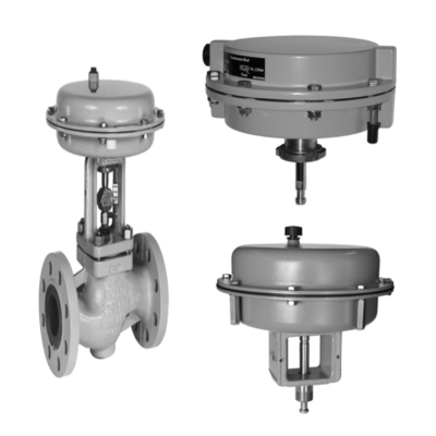 Samson 3241 Kugelventil und 3271 Pneumatischer Aktor, ausgestattet mit inländisch produziertem Ventilpositionierer
