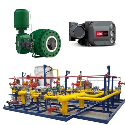 Schalterschalter mit FisherV280 Steuerventil 1061Aktuator Fisher DVC7K oder DVC6200 Ventilpositionierer