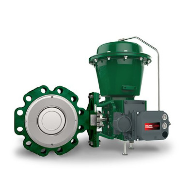 Ventilwechsel mit Fisher 8590 Butterfly Ventil 2052 Aktoren und DVC6200 Intelligente Ventil Controller