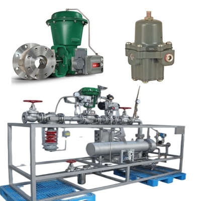 Das Ventilwechselgerät ist mit Fisher 2052 Aktor und DVC6200 Digital Valve Controller ausgestattet.