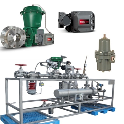 Das Ventilwechselgerät ist mit Fisher 2052 Aktor und DVC6200 Digital Valve Controller ausgestattet.