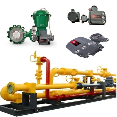 Durchflussregelungsventil mit EMERSON Fisher A11 Schmetterlingsventil 2052 Aktor DVC6200 Positionierer 67CF Spannungsregler